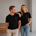 Svart Unisex T-skjorte