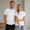 Hvit Unisex T-skjorte