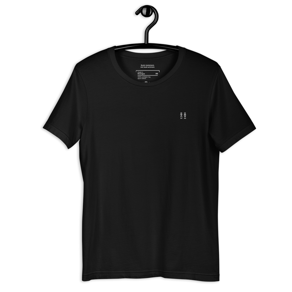 Svart Unisex T-skjorte
