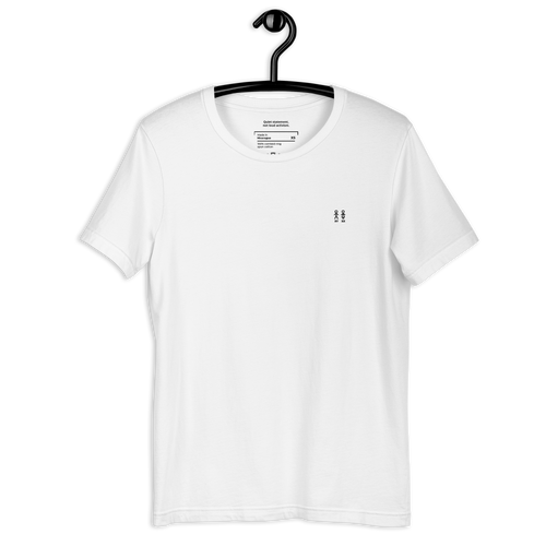 Hvit Unisex T-skjorte